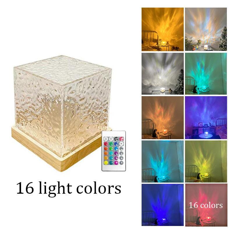 Unik Kristallbordslampa med RGB-färgskiftande Ljus