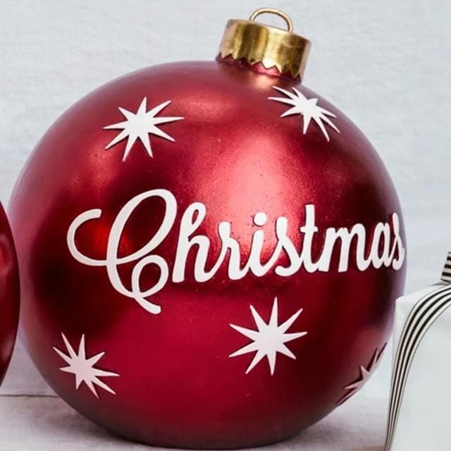 Uppblåsbara enorma julgranskulor