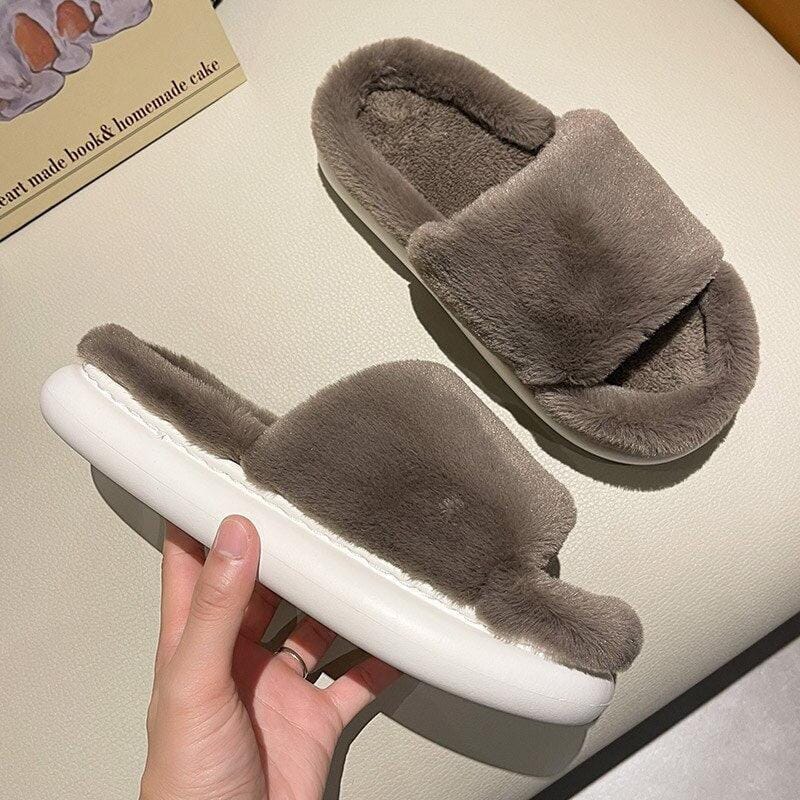 Woolies™ - Tjocka Varmfodrade Cloud Tofflor med Tjock Sula