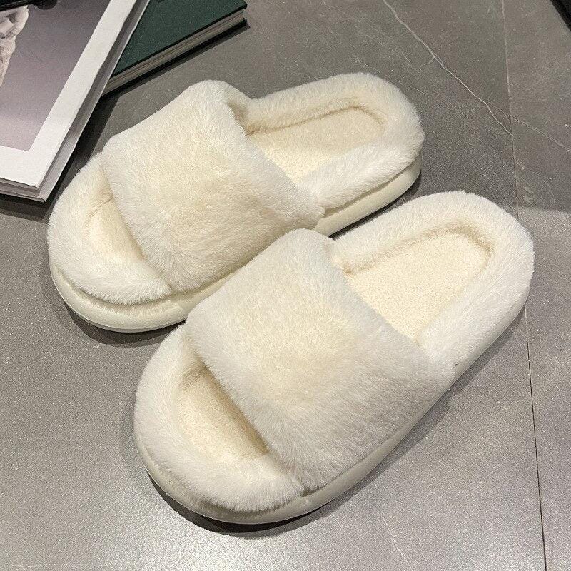 Woolies™ - Tjocka Varmfodrade Cloud Tofflor med Tjock Sula