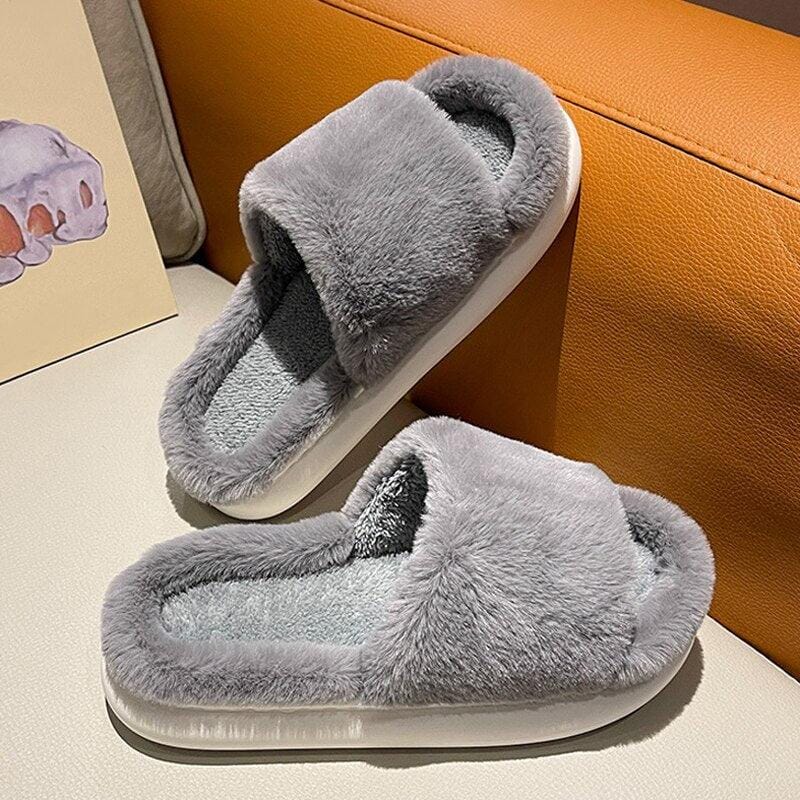 Woolies™ - Tjocka Varmfodrade Cloud Tofflor med Tjock Sula